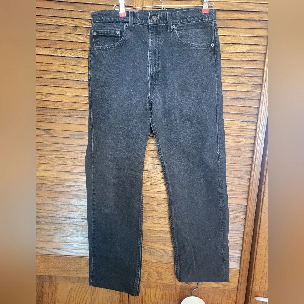 Vintage Levi's Black 505 Mens Jeans Size 34 X‎ 32 Made In USA